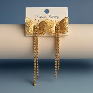 Fly High with Glamour: The Ultimate Guide to Styling Muskan Allure’s Trending Gold Butterfly Drop Earrings