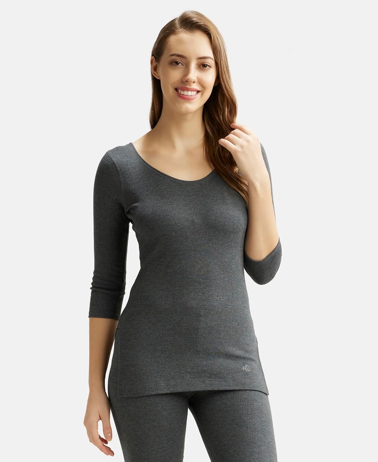 Jockey 2503 Women's Super Combed Cotton Rich Three Quarter Sleeve Thermal Top with Stay Warm Technology - Image 6