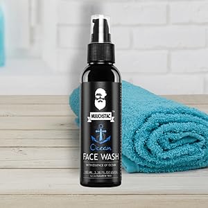 Muuchstac Ocean Face Wash for Men | Fight Acne & Pimples, Brighten Skin, Clears Dirt, Oil Control, Refreshing Feel – Multi-Action Formula (100 ml)