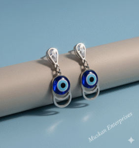Guard Your Energy: Why Muskan Allure’s Minimalist Evil Eye Earrings are Your Must-Have Daily Protection Charm