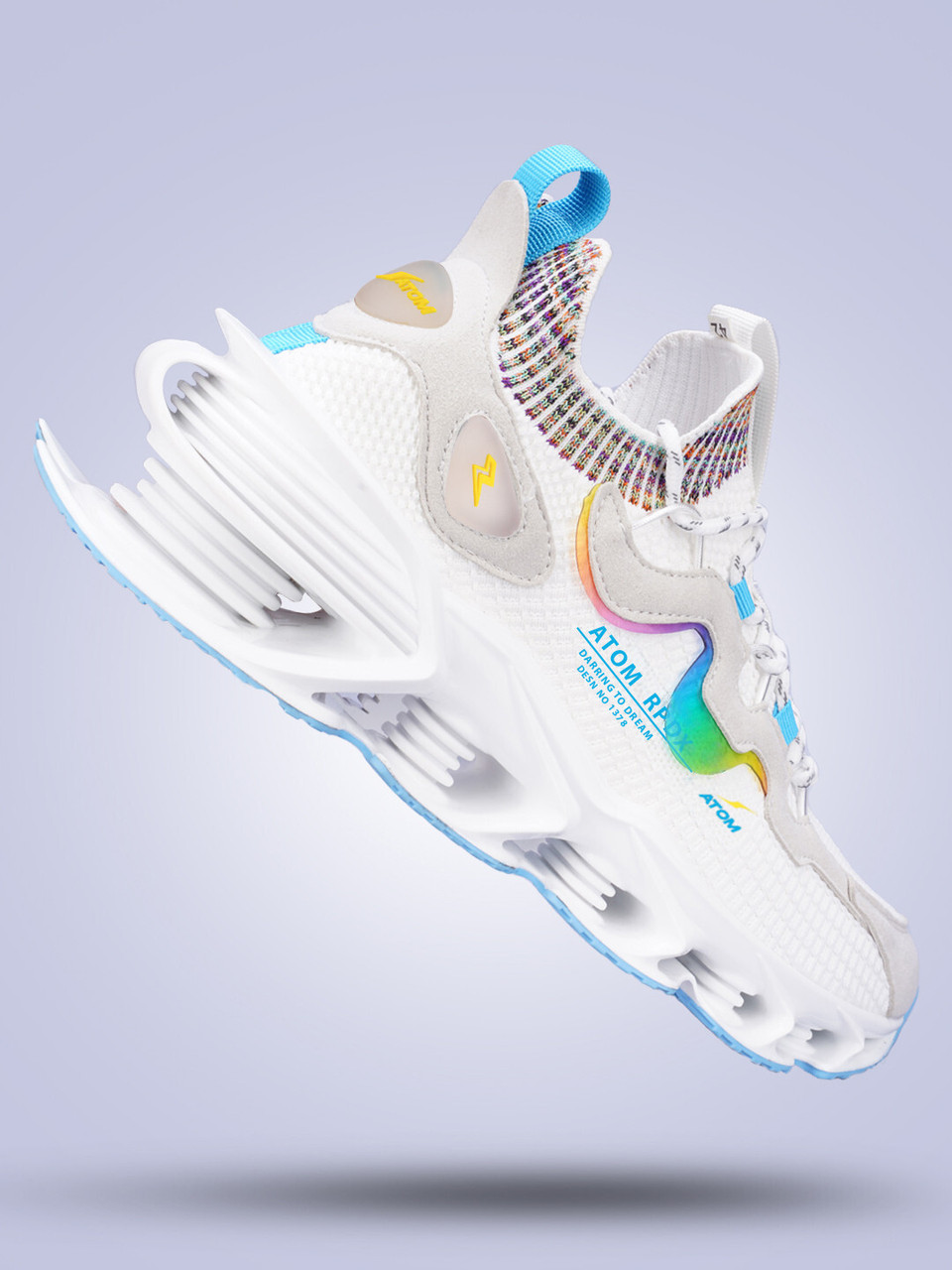 Futuristic Chunky Sole Sneakers for Women | Spring Sports Lightweight Fashion Trainers