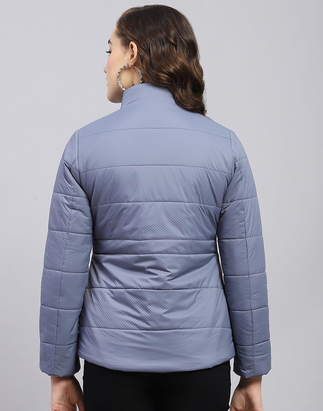 Monte Carlo Women's Polyester Blend Regular Solid Mock Neck Full Sleeve Jacket - Image 6